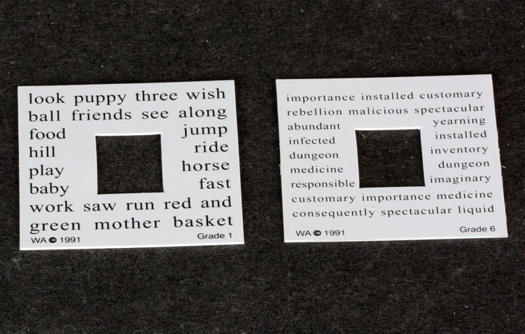 Welch Allyn Fixation Cards For Dynamic Retinoscopy MEM카드 (정품)