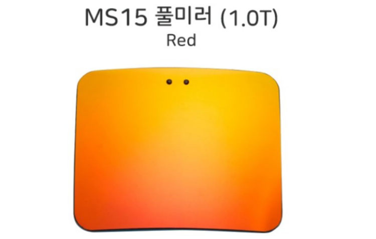 [시저플립 렌즈]  MS15_red 미러/레드(풀미러)(국산)(1조)