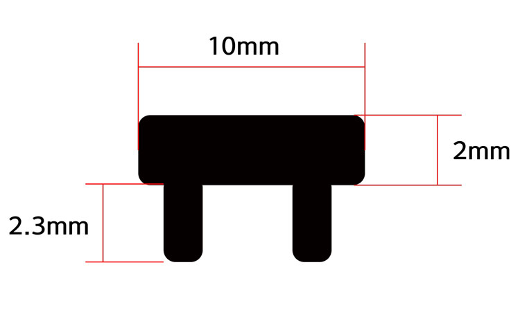 [시저플립] 소켓 2.3mm 블랙 (1개 가격)