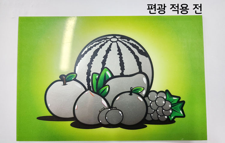 컬러 편광렌즈테스트 액자 - 과일