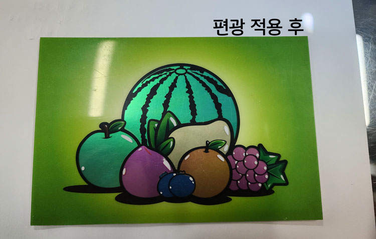 컬러 편광렌즈테스트 액자 - 과일
